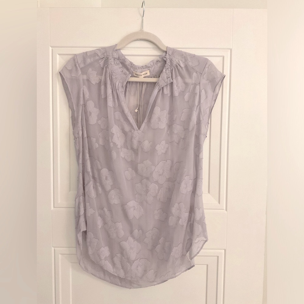 NEW Rebecca Taylor Lavender Blouse